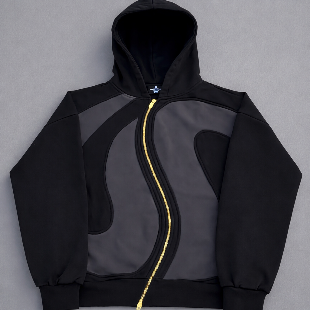 Curved Zipper Hoodie