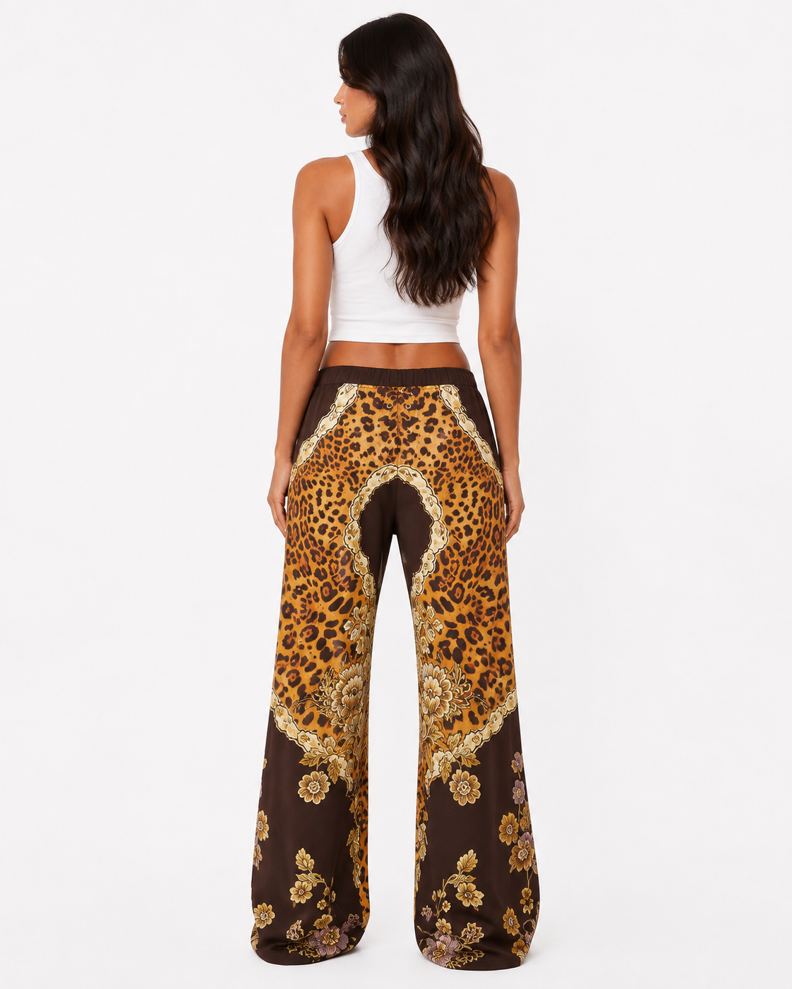 Leopard Flare Pants