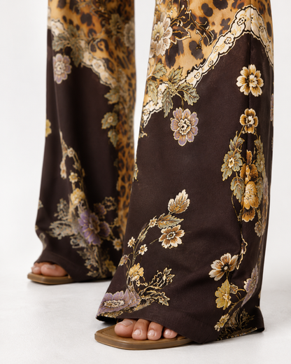 Leopard Flare Pants