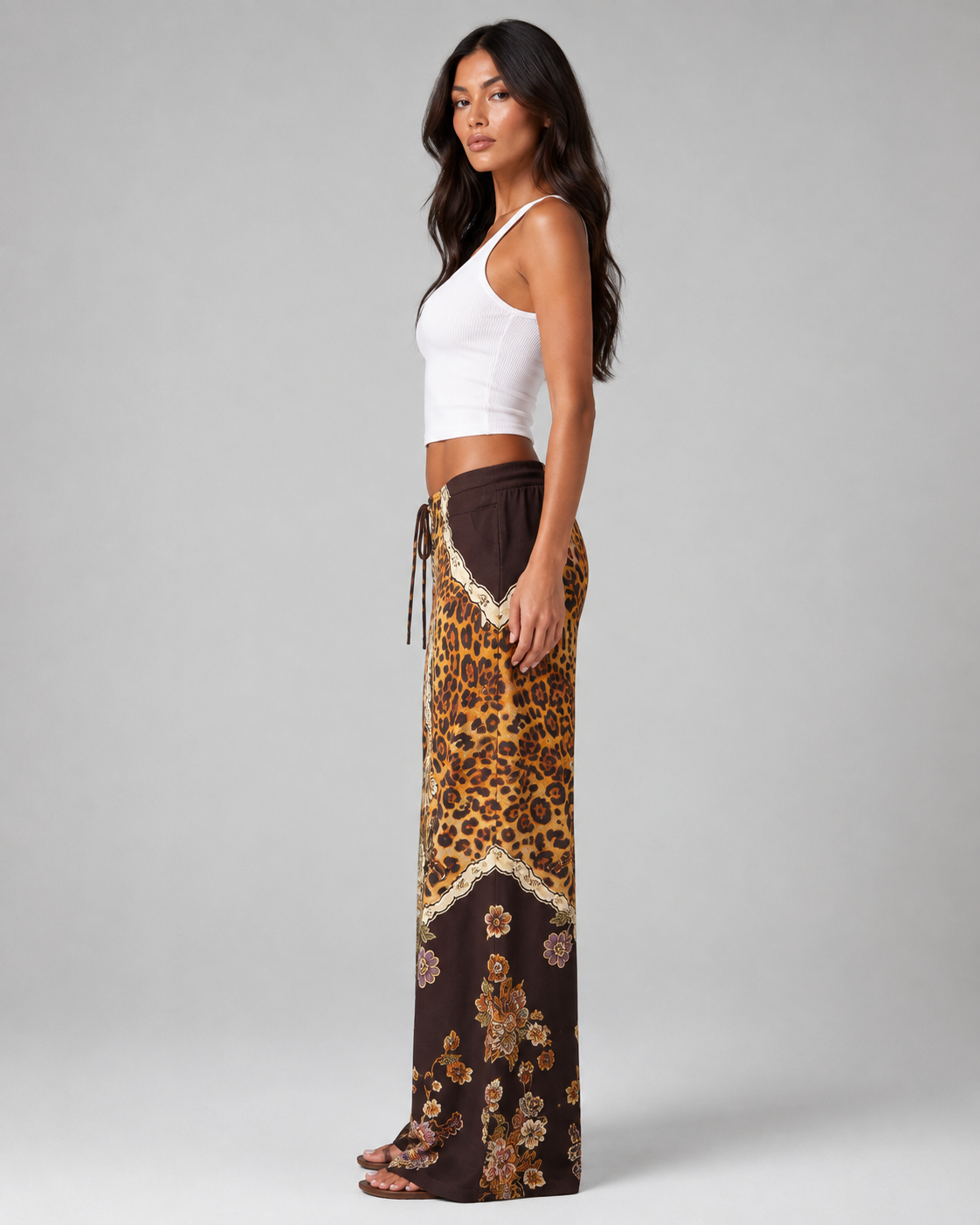Leopard Flare Pants