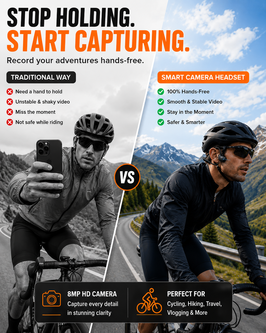 AI Camera Headset