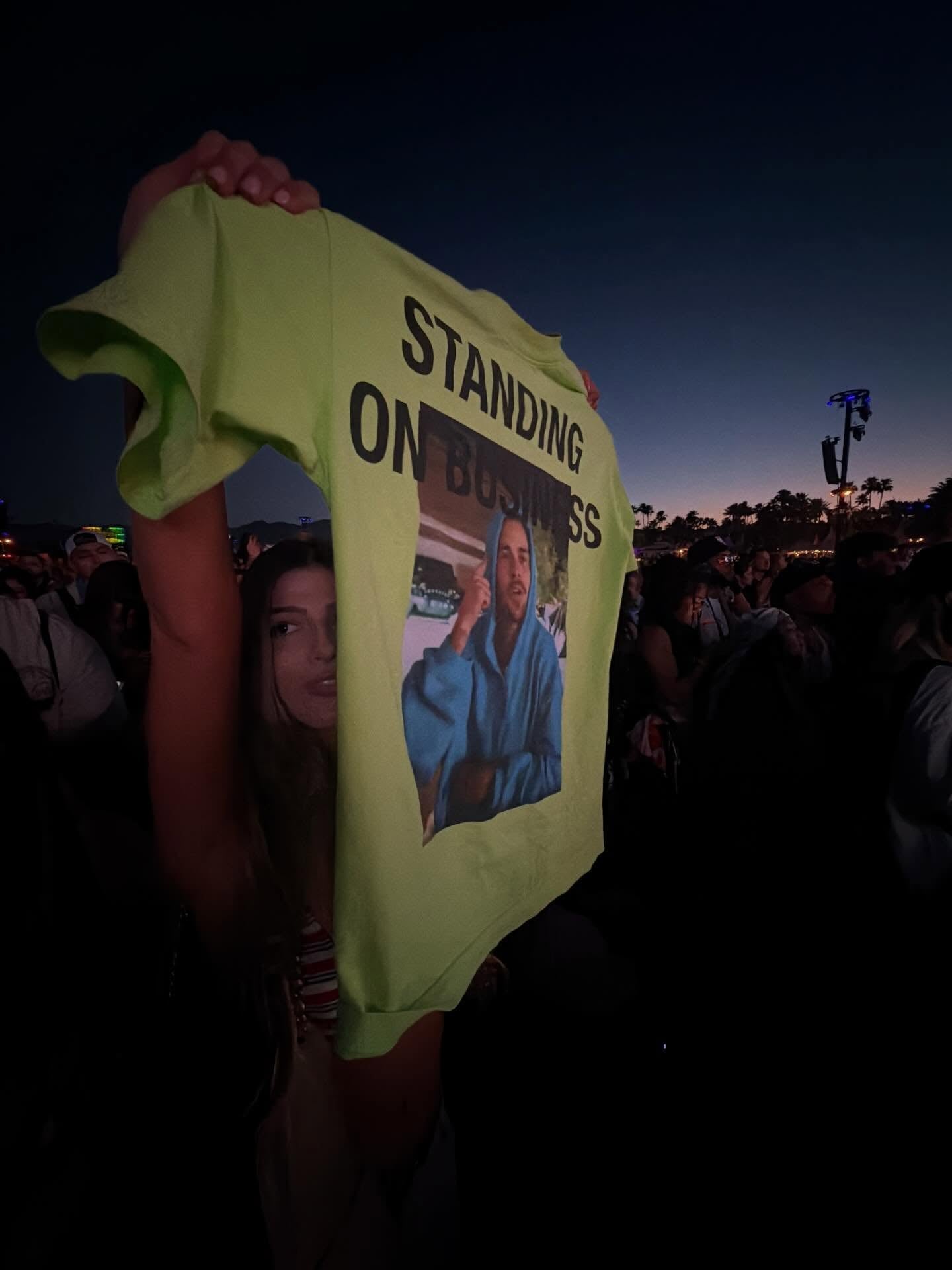 Justin Bieber Standing on Business Coachella T-Shirt